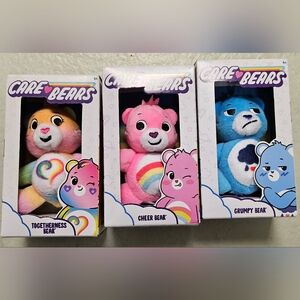 Care Bears Cheer Togetherness & Grumpy Bear 3 Micro Plush Toy‎ Lot Of 3 New